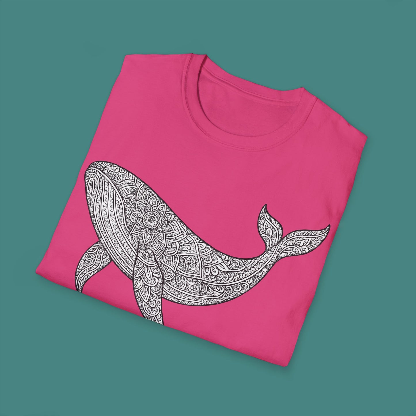 Intricate Mandala Whale Unisex T-Shirt
