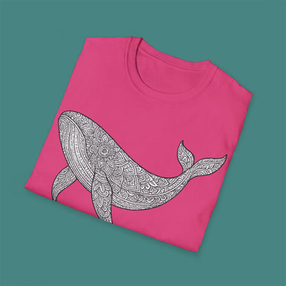 Intricate Mandala Whale Unisex T-Shirt