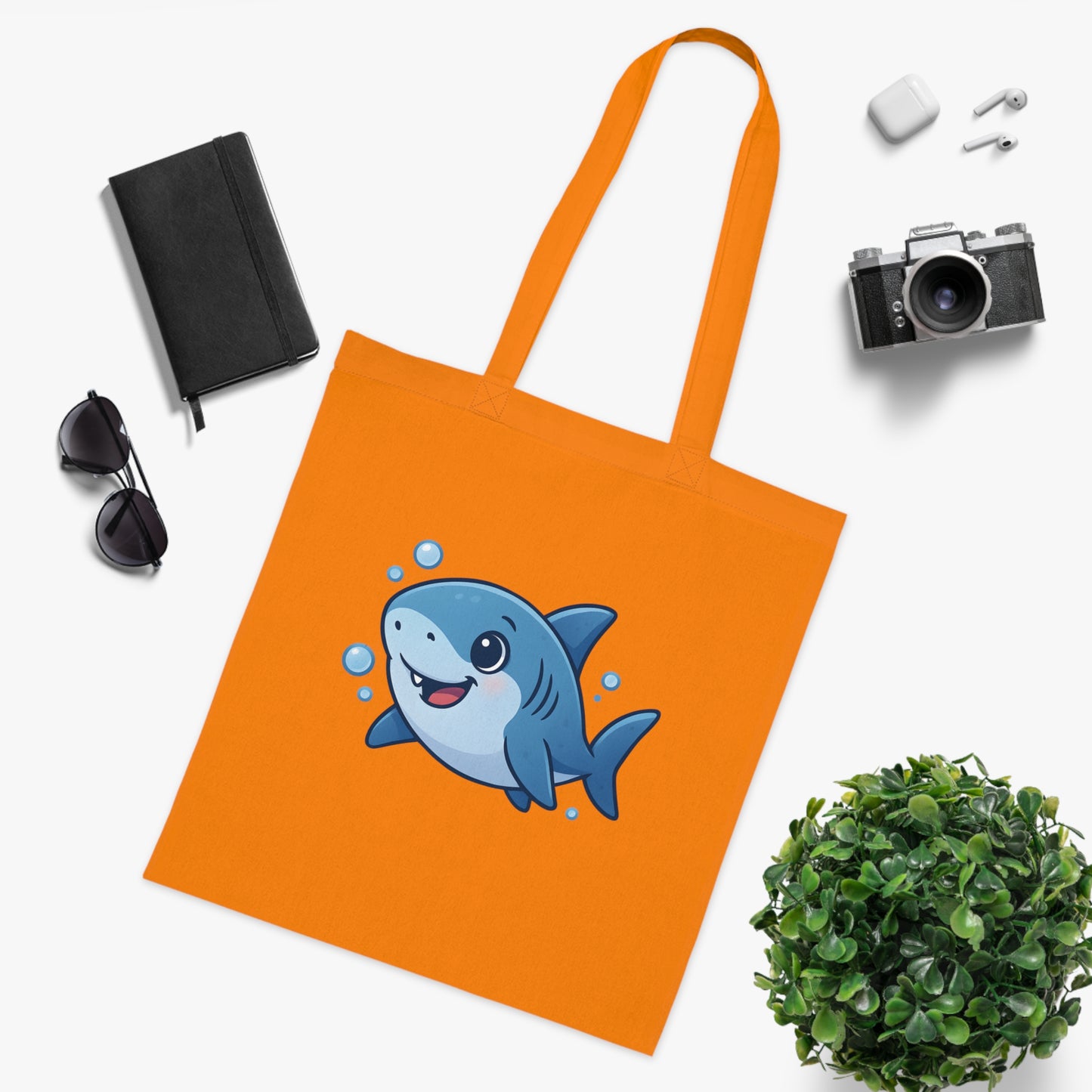 Cartoon Cute Shark Tote Bag