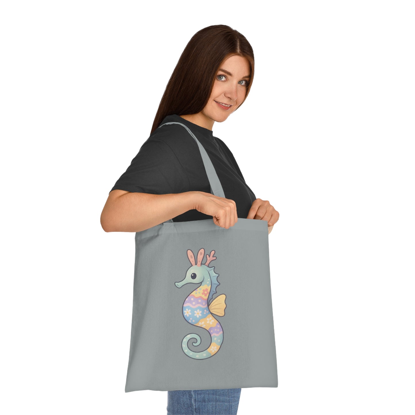Easter Seahorse Tote Bag