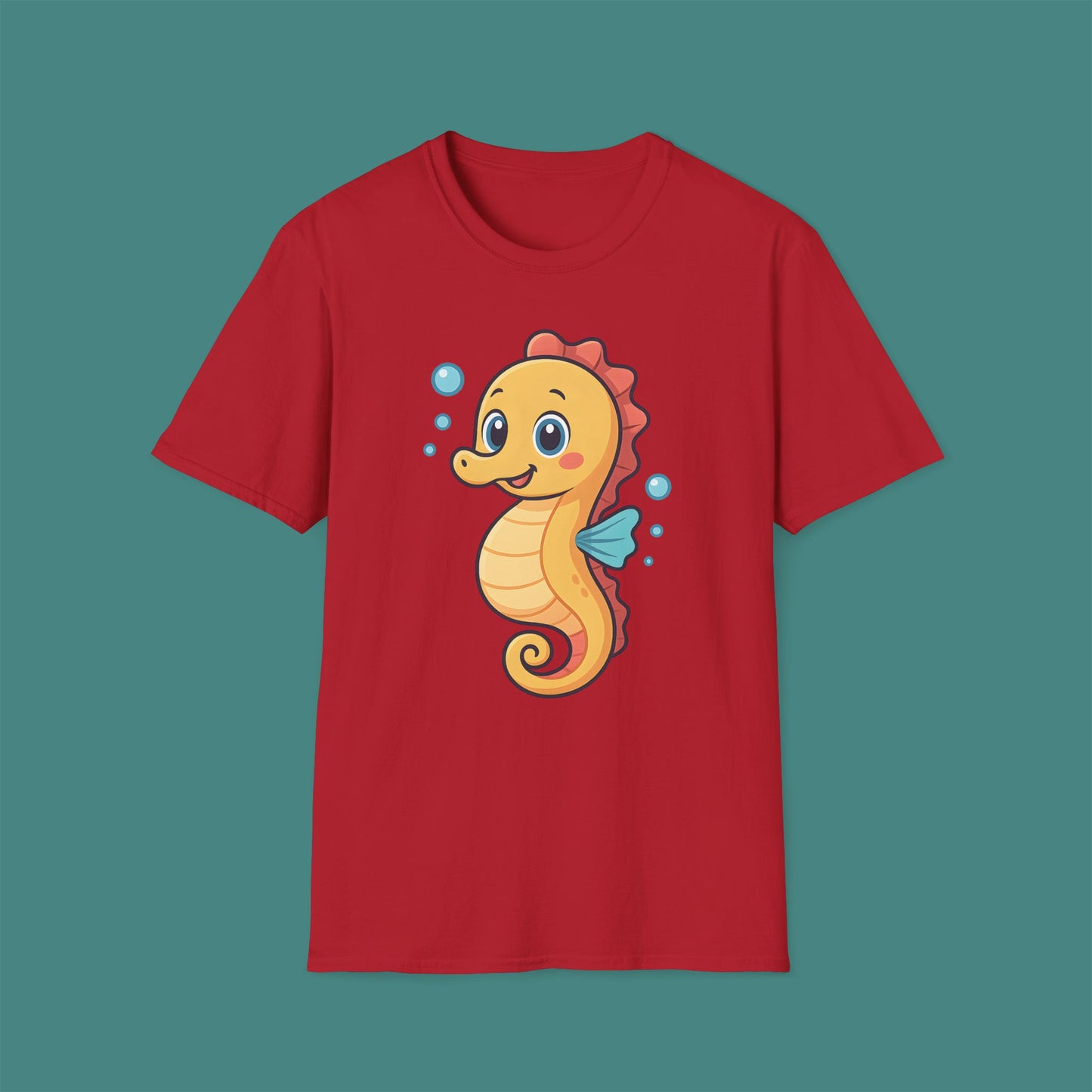 Cartoon Cute Seahorse Unisex T-Shirt