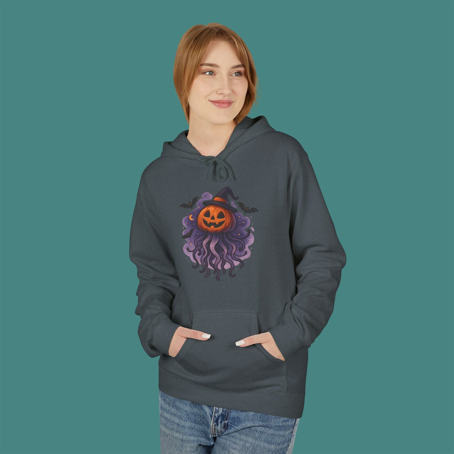 Halloween Jellyfish Fleece Unisex Hoodie