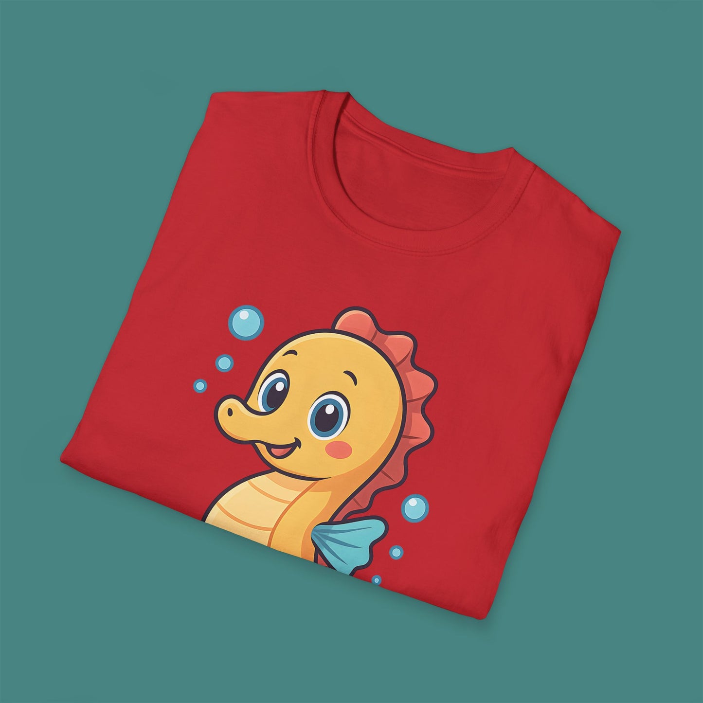 Cartoon Cute Seahorse Unisex T-Shirt