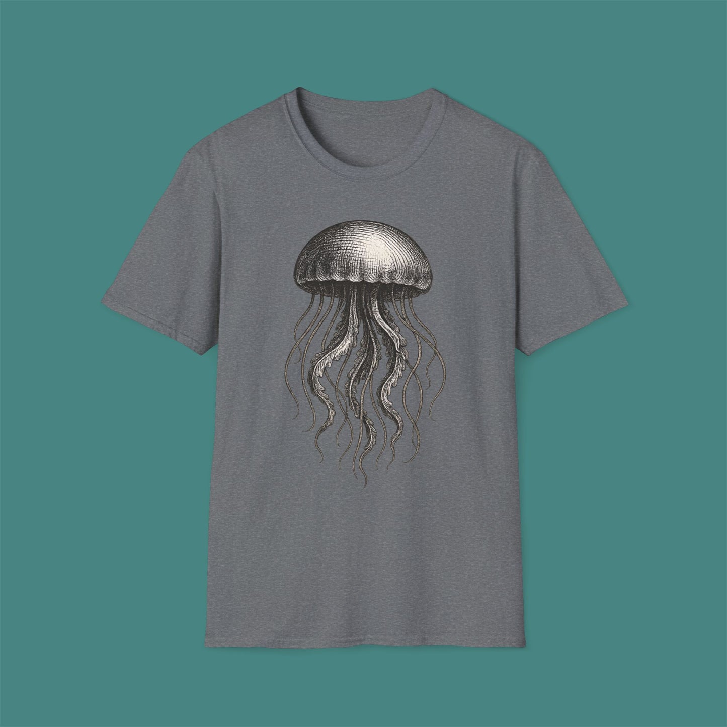 Vintage Etching Jellyfish Unisex T-Shirt