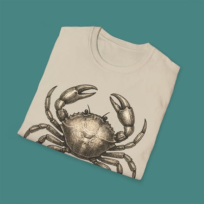 Vintage Etching Crab Unisex T-Shirt