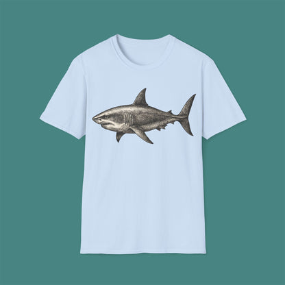 Vintage Etching Shark Unisex T-Shirt