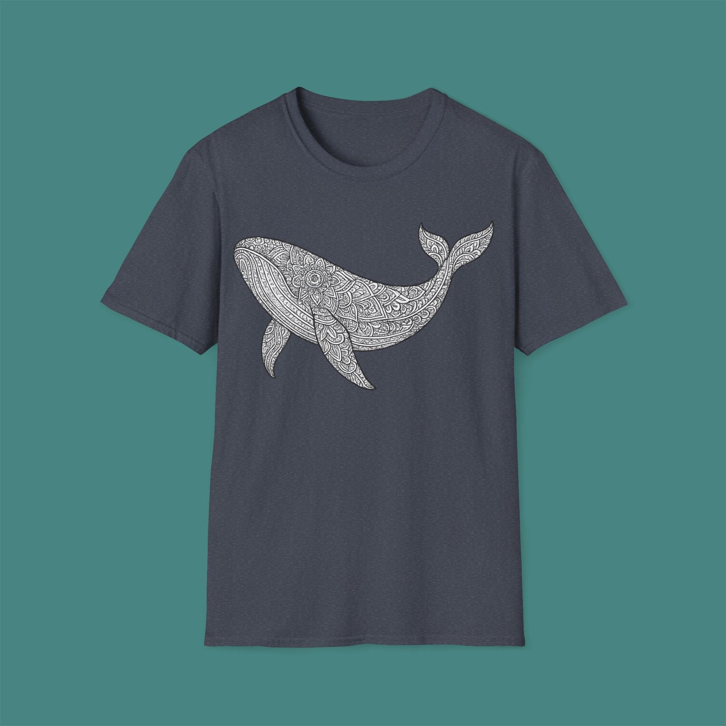 Intricate Mandala Whale Unisex T-Shirt