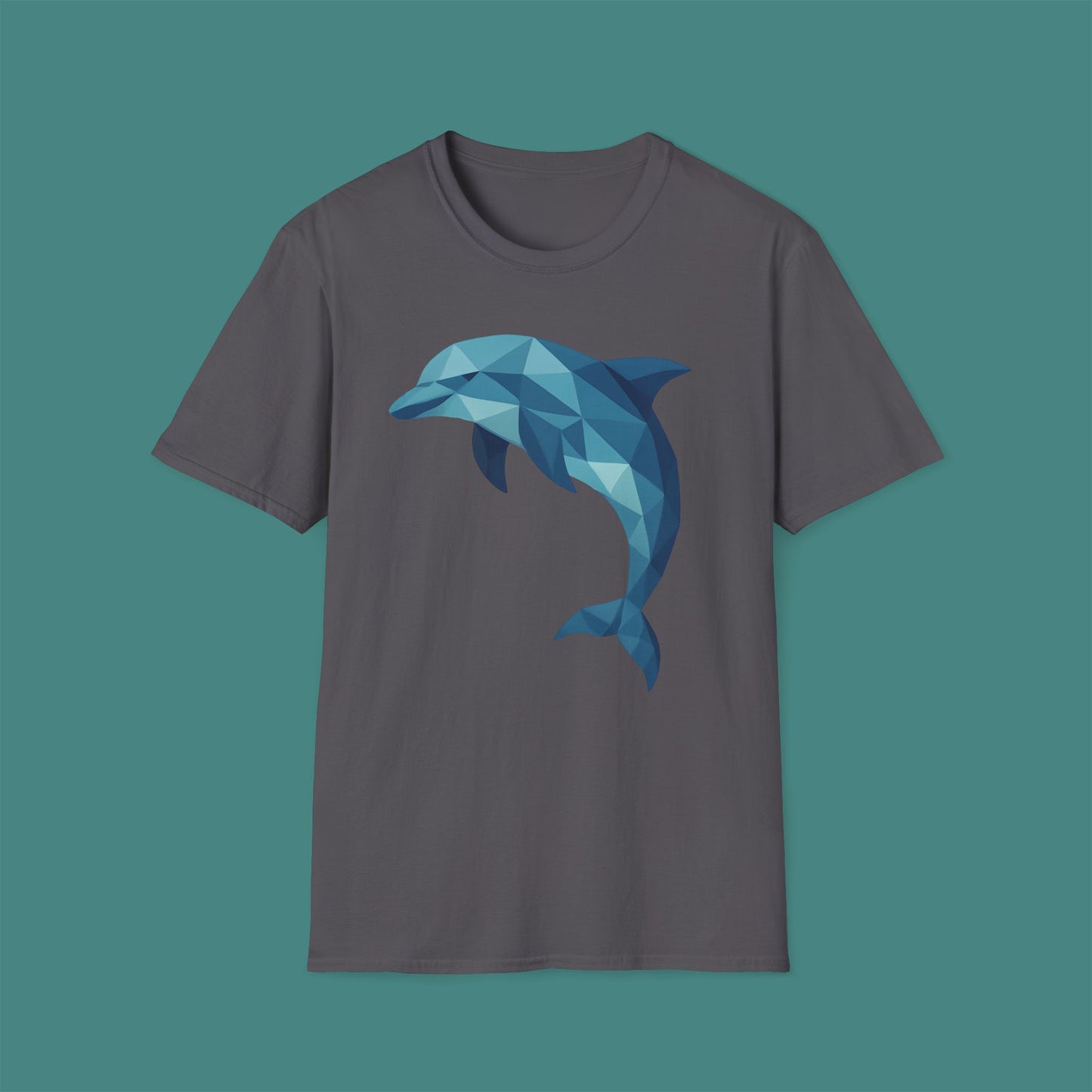 Geometric Polygon Dolphin Unisex T-Shirt