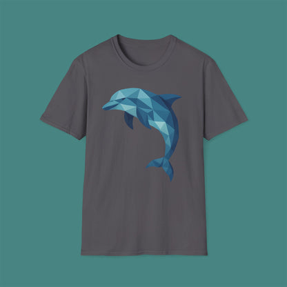 Geometric Polygon Dolphin Unisex T-Shirt