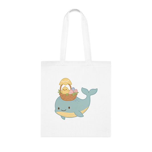 Easter Whale Tote Bag