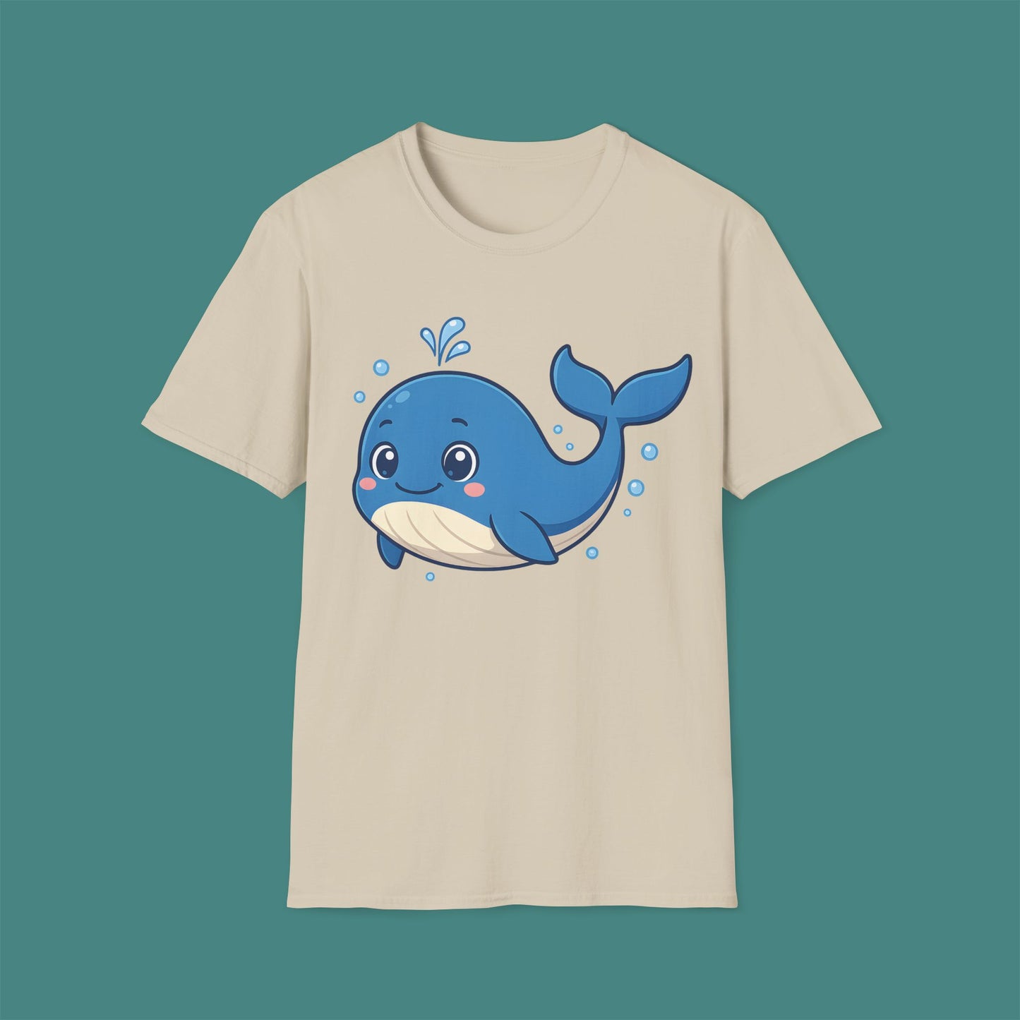Cartoon Cute Whale Unisex T-Shirt