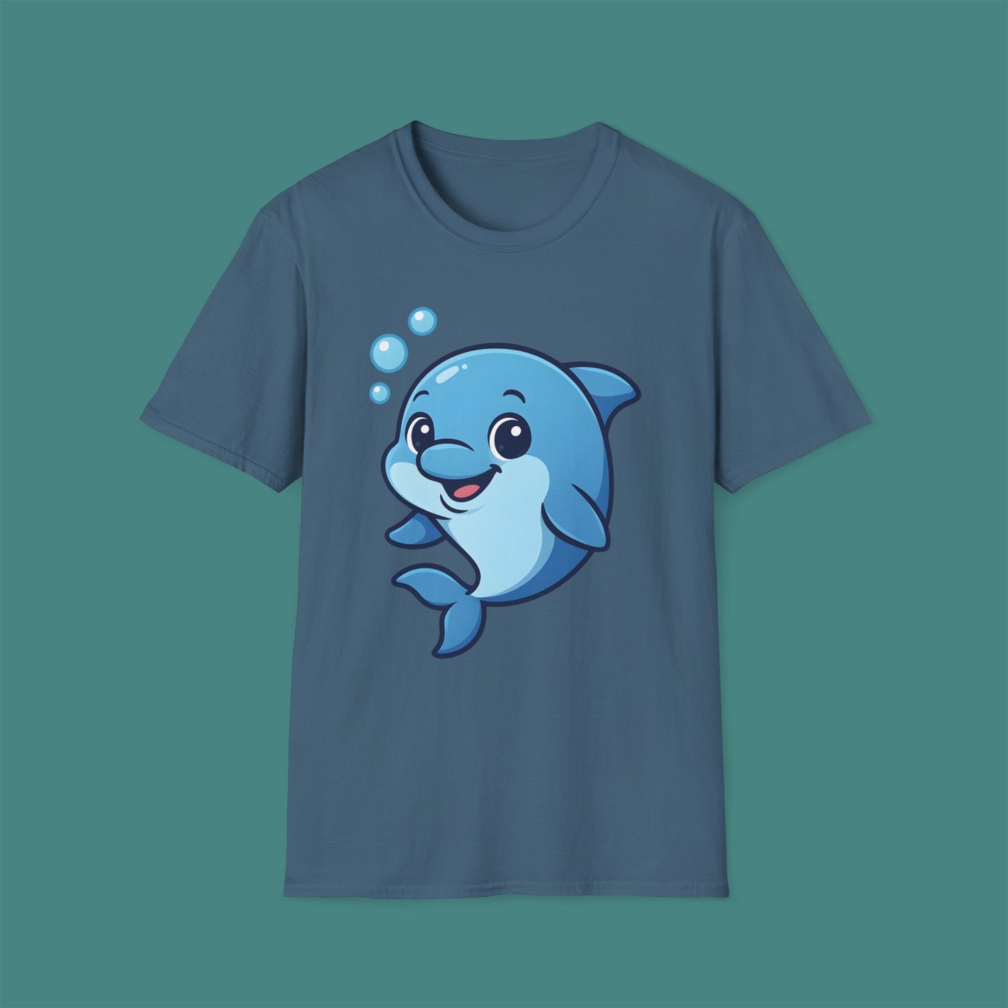 Cartoon Cute Dolphin Unisex T-Shirt