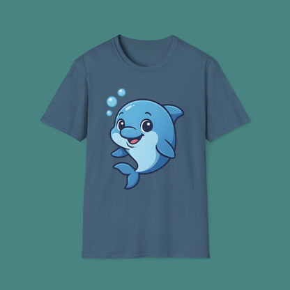 Cartoon Cute Dolphin Unisex T-Shirt