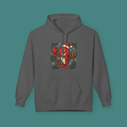 Christmas Lobster Fleece Unisex Hoodie