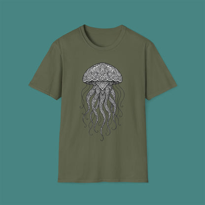 Intricate Mandala Jellyfish Unisex T-Shirt