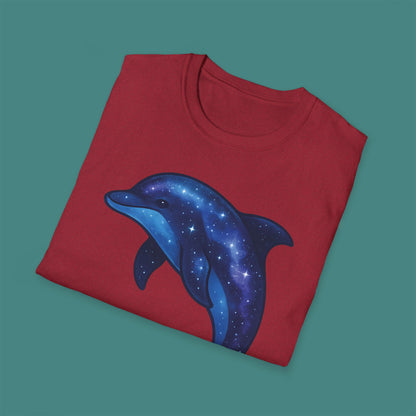Cosmic Galaxy Dolphin Unisex T-Shirt