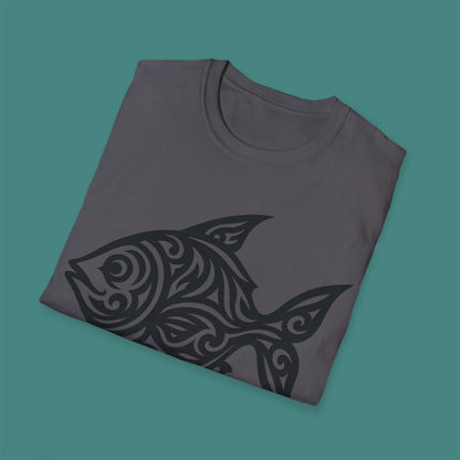 Tribal Tattoo Fish Unisex T-Shirt