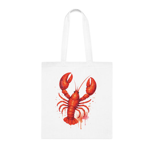 Watercolor Splash Lobster Tote Bag