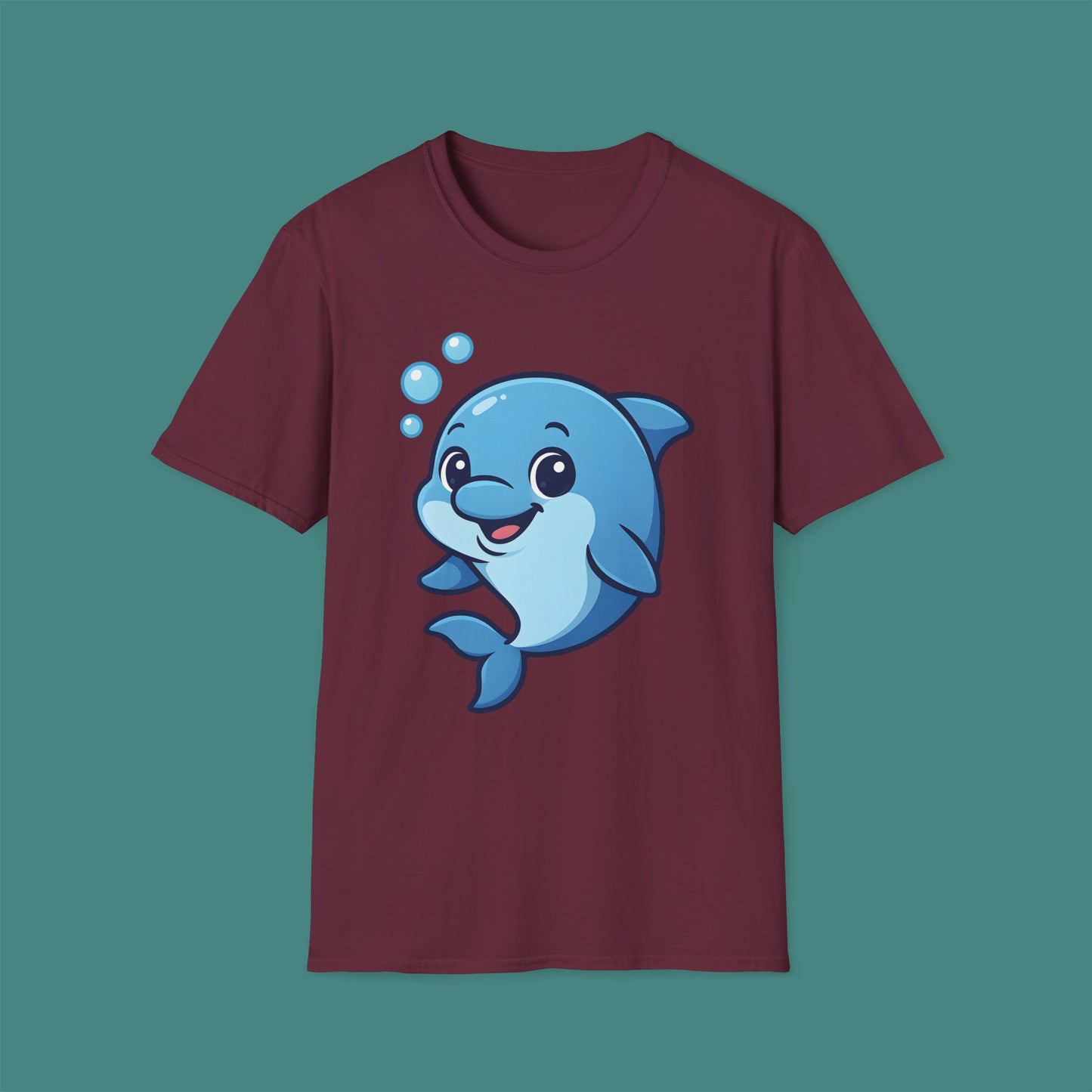 Cartoon Cute Dolphin Unisex T-Shirt