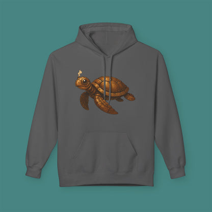 Steampunk Mechanical Turtle Fleece Unisex Hoodie