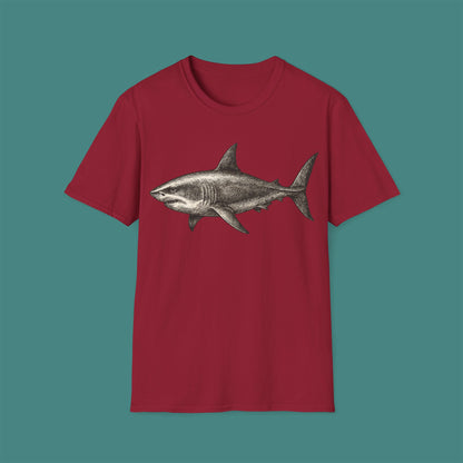 Vintage Etching Shark Unisex T-Shirt