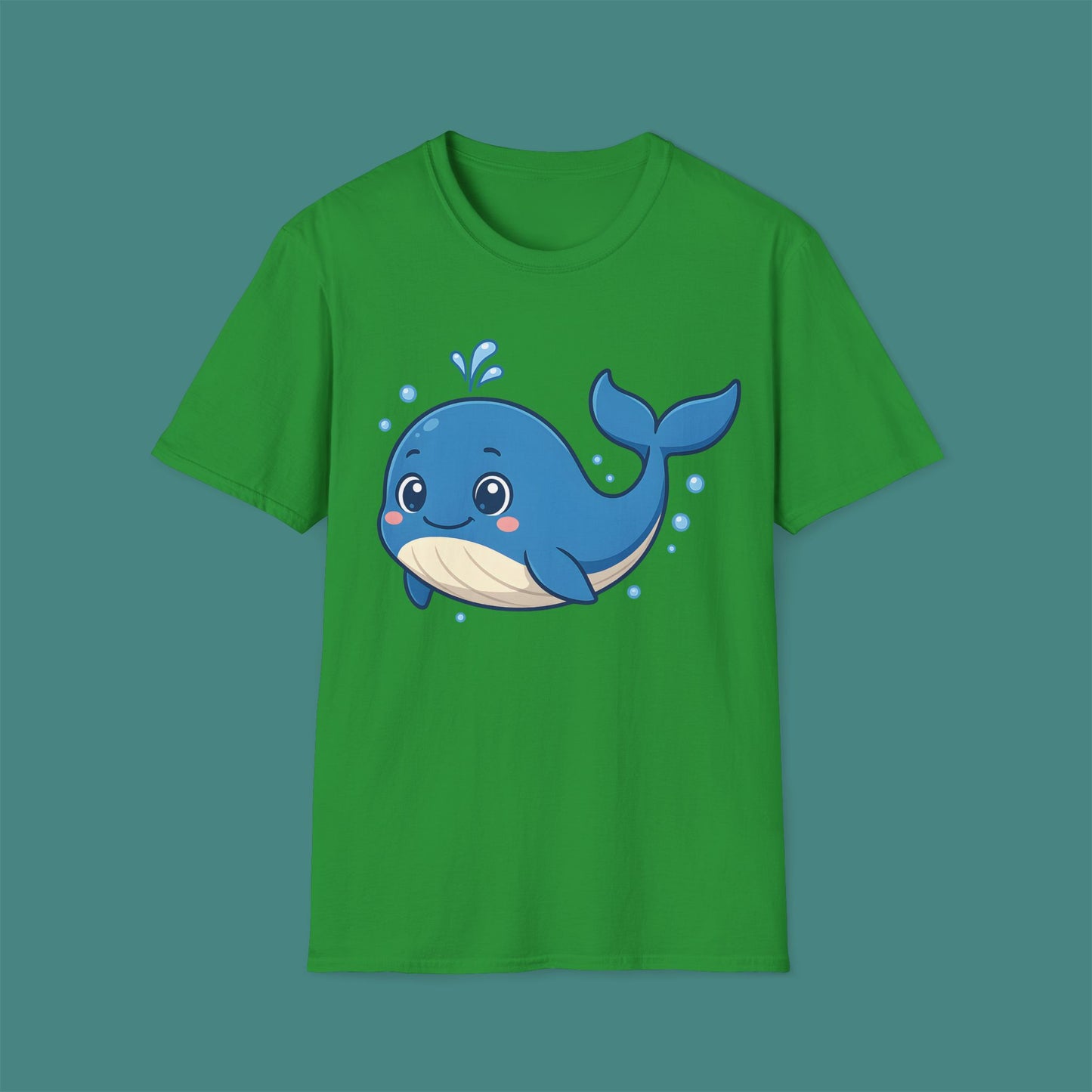Cartoon Cute Whale Unisex T-Shirt
