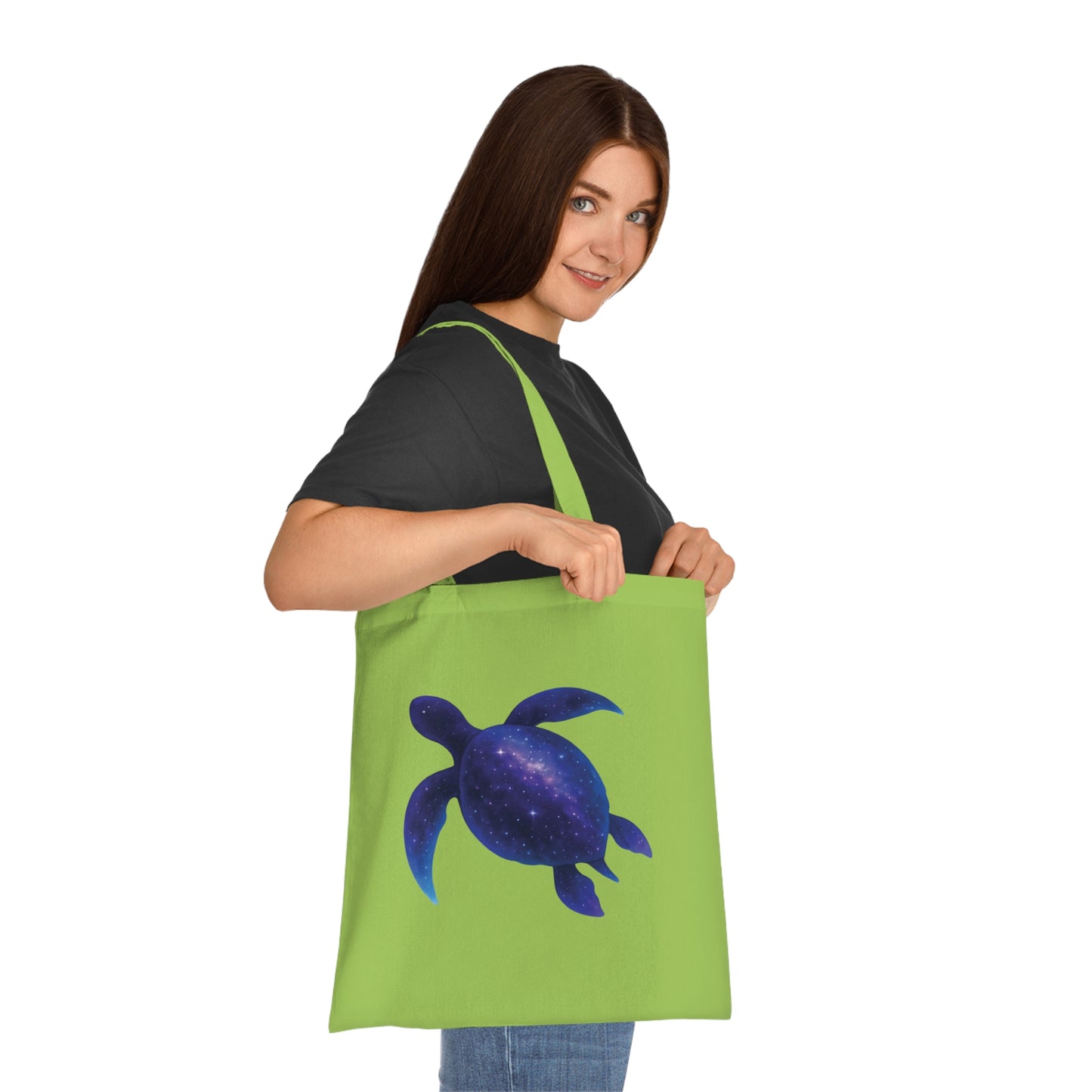Cosmic Galaxy Turtle Tote Bag
