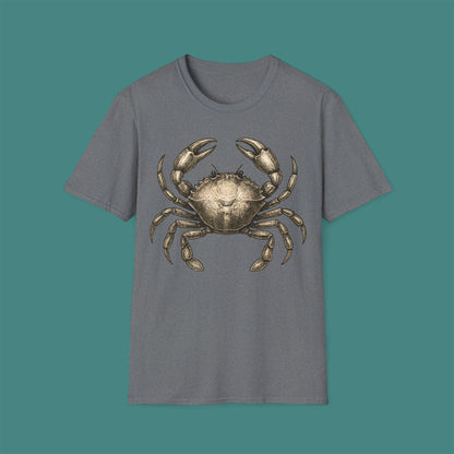 Vintage Etching Crab Unisex T-Shirt