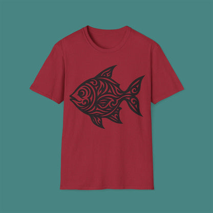 Tribal Tattoo Fish Unisex T-Shirt