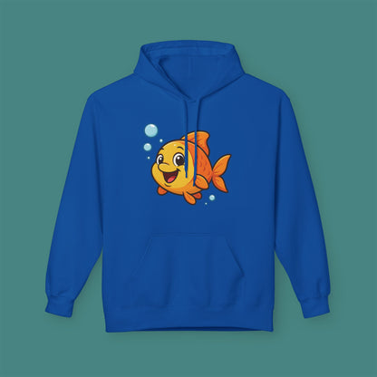 Cartoon Cute Fish Fleece Unisex Hoodie