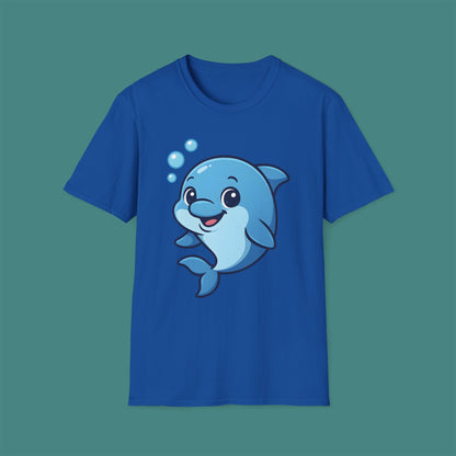 Cartoon Cute Dolphin Unisex T-Shirt
