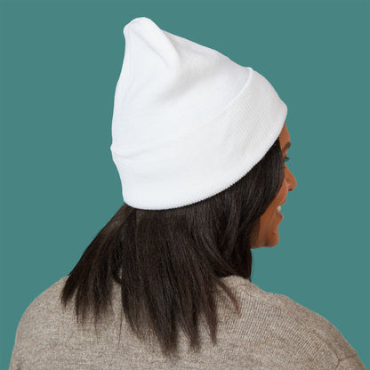 Minimalist Line Art Octopus Embroidered Beanie