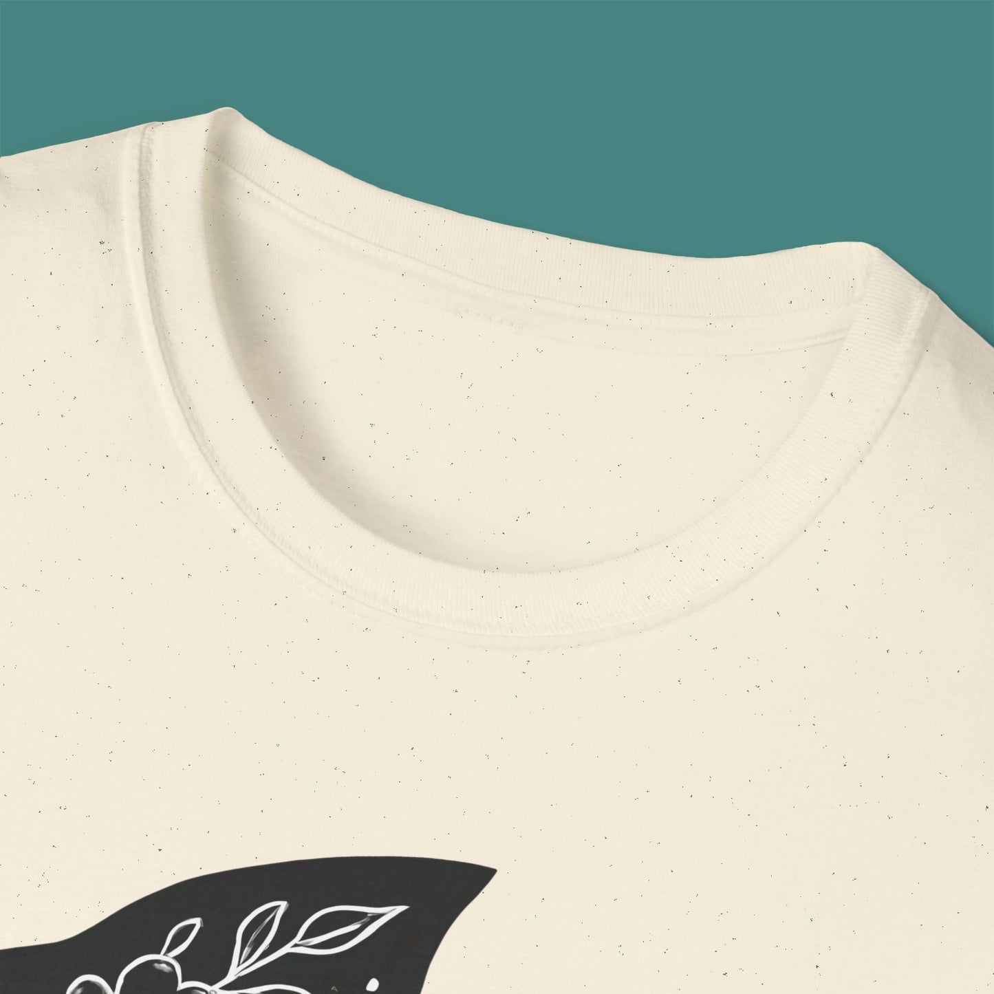 Floral Fish Silhouette Unisex T-Shirt