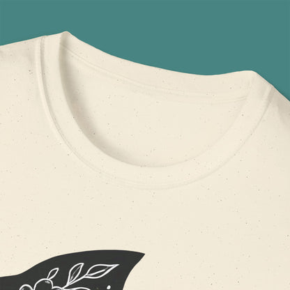 Floral Fish Silhouette Unisex T-Shirt