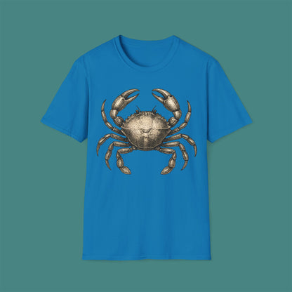 Vintage Etching Crab Unisex T-Shirt