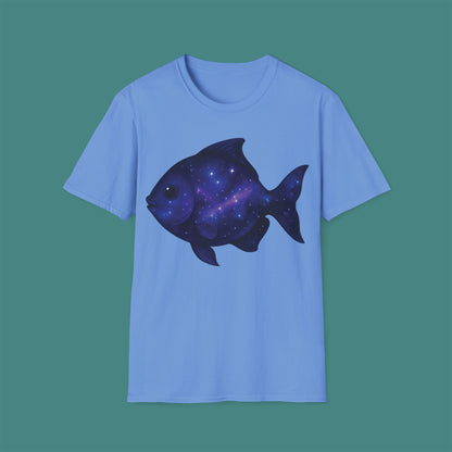 Cosmic Galaxy Fish Unisex T-Shirt