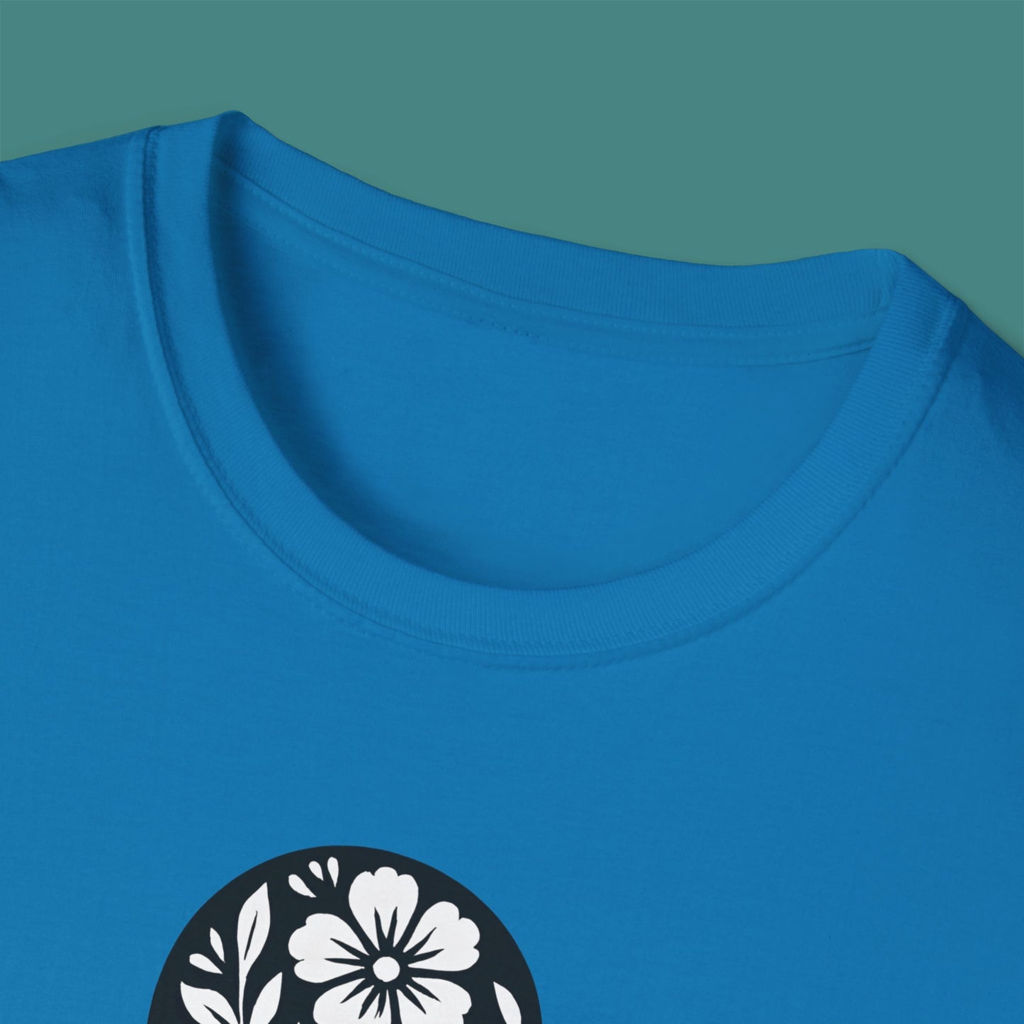 Floral Octopus Silhouette Unisex T-Shirt