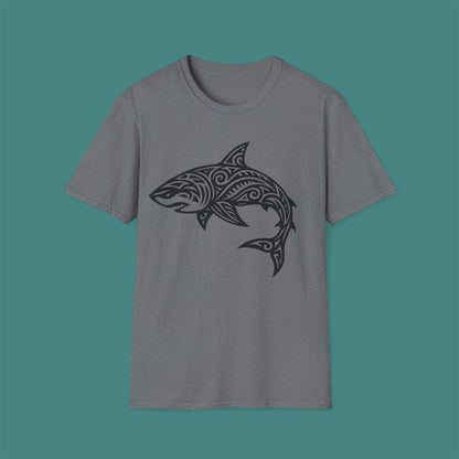 Tribal Tattoo Shark Unisex T-Shirt