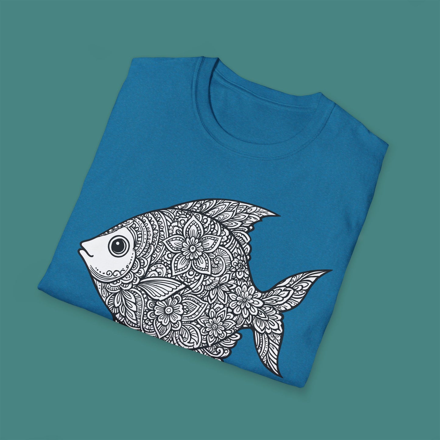 Intricate Mandala Fish Unisex T-Shirt