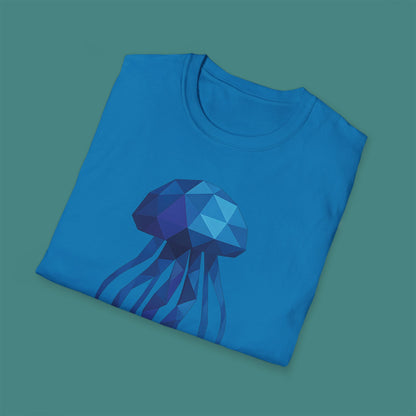Geometric Polygon Jellyfish Unisex T-Shirt