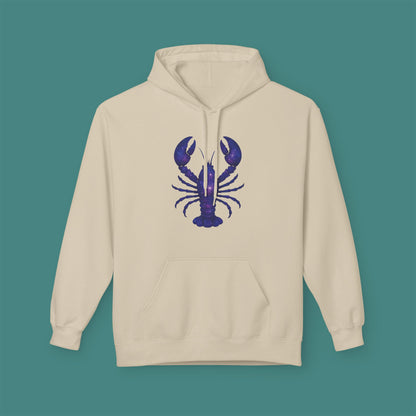 Cosmic Galaxy Lobster Fleece Unisex Hoodie