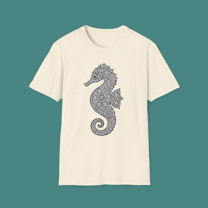 Intricate Mandala Seahorse Unisex T-Shirt