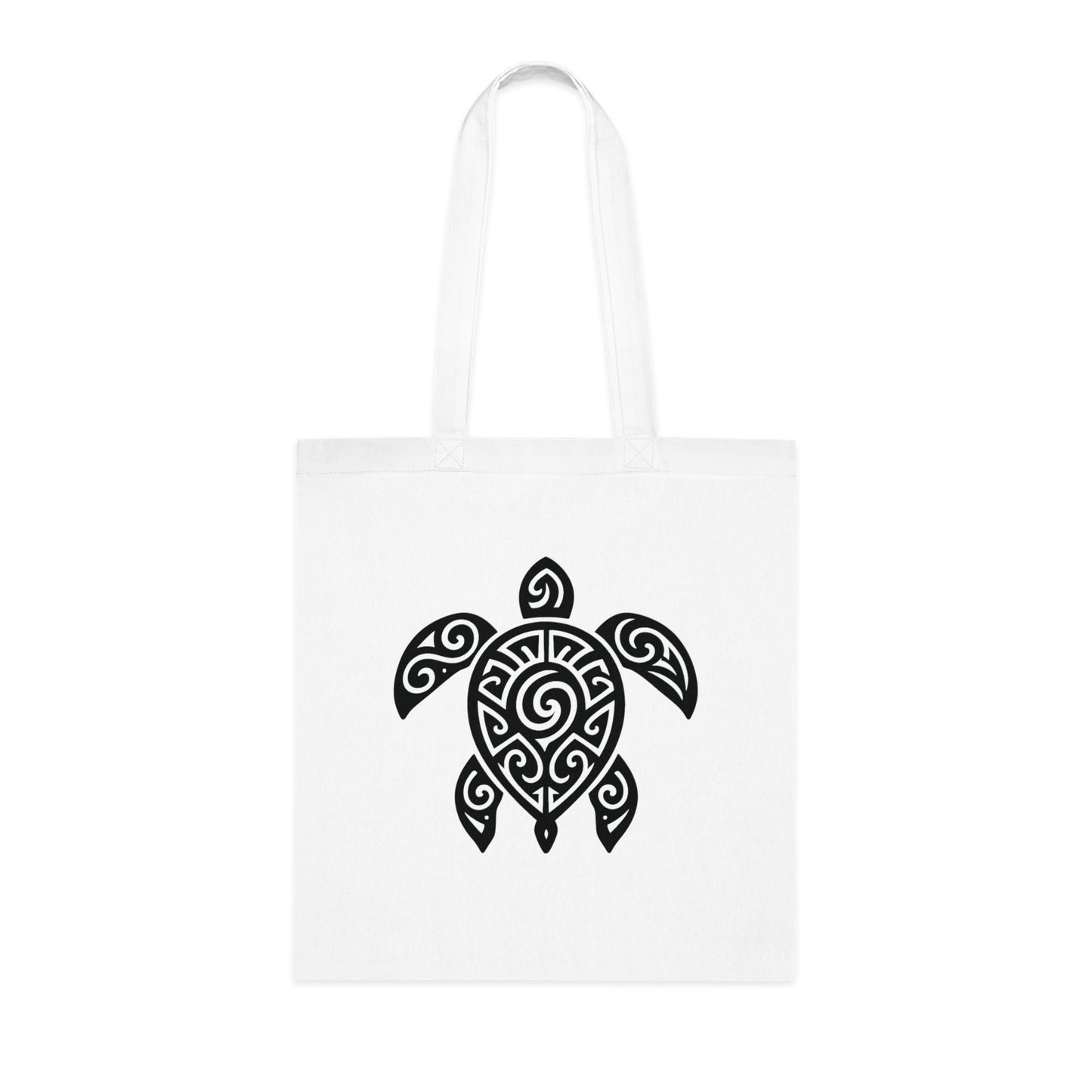 Tribal Tattoo Turtle Tote Bag