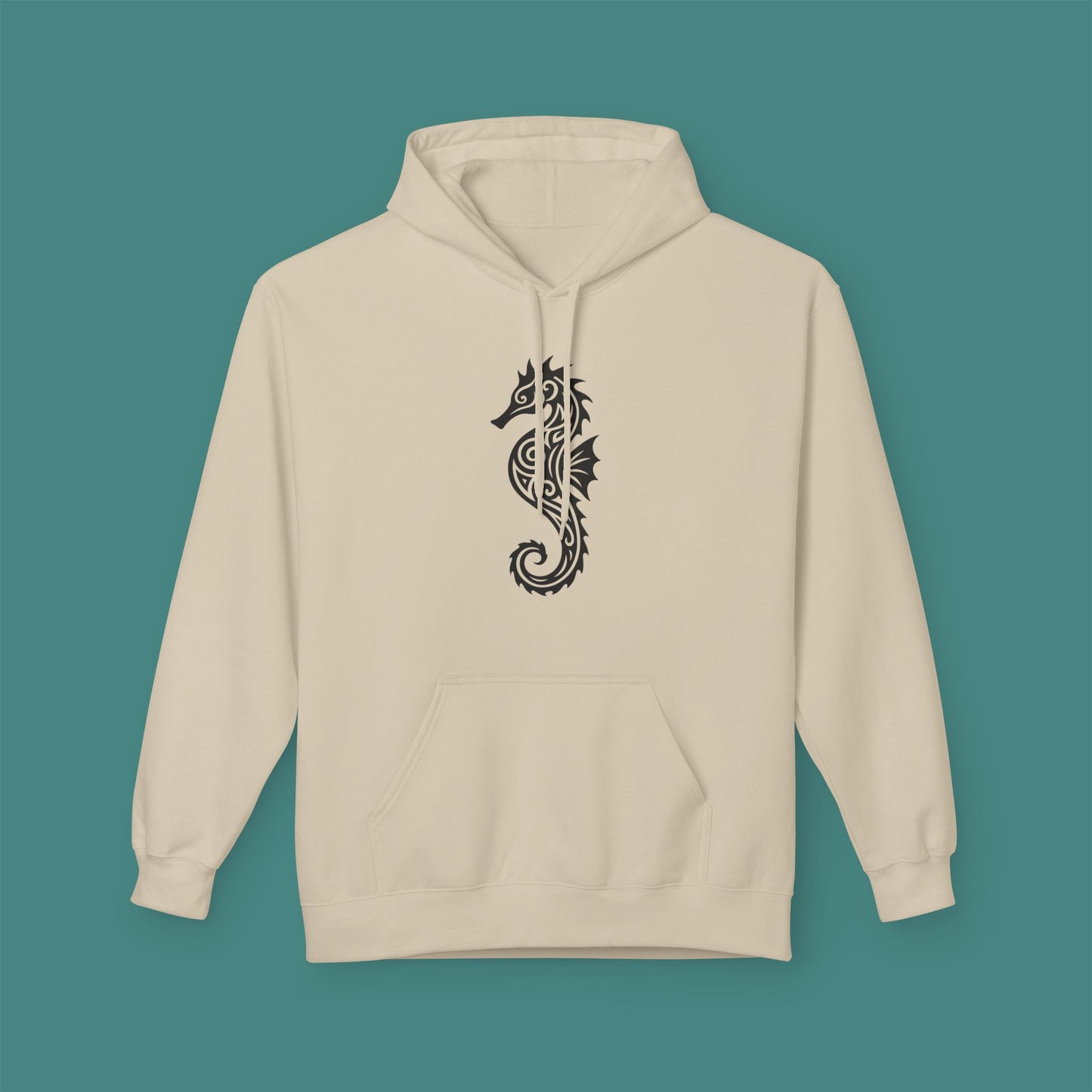Tribal Tattoo Seahorse Fleece Unisex Hoodie