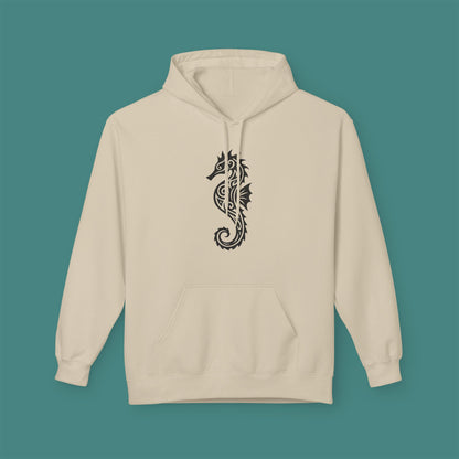 Tribal Tattoo Seahorse Fleece Unisex Hoodie