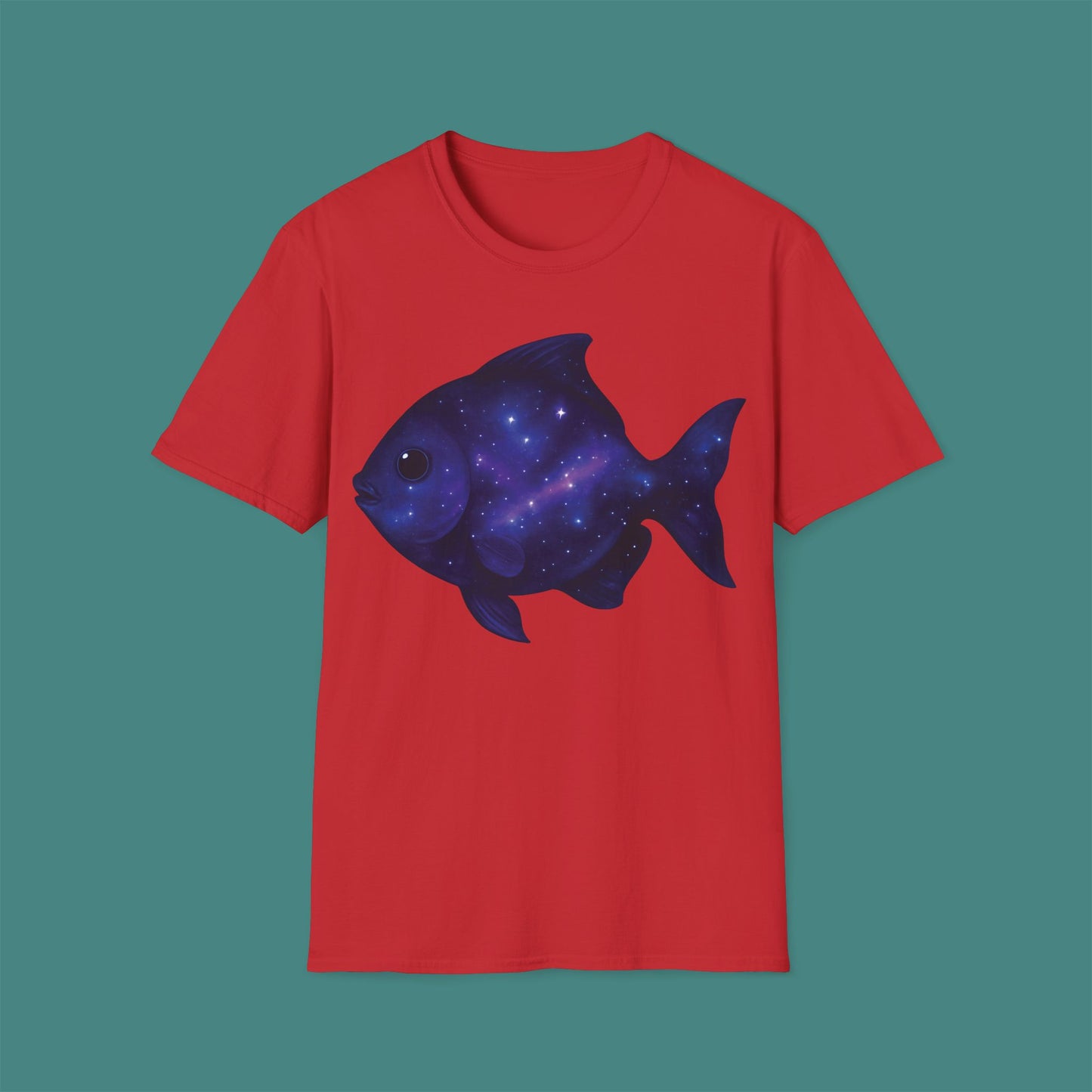 Cosmic Galaxy Fish Unisex T-Shirt