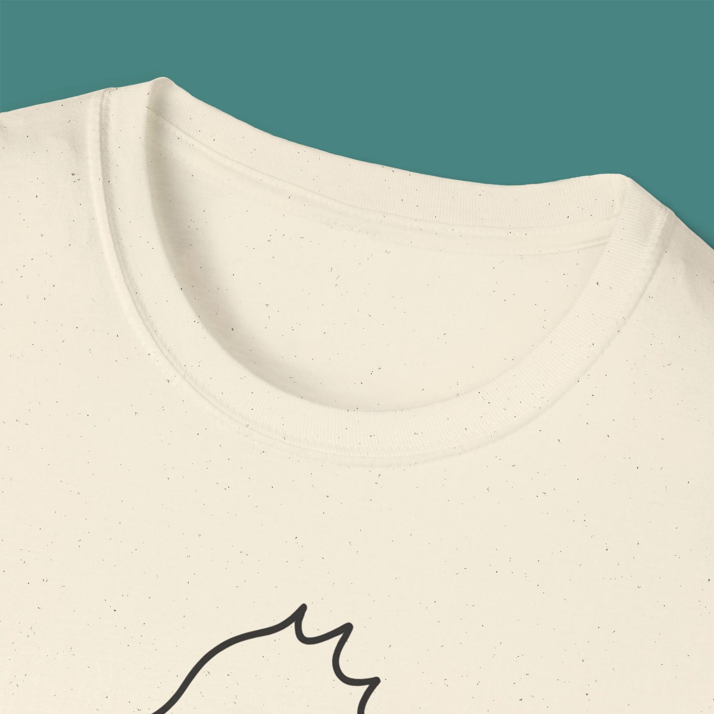 Minimalist Line Art Seahorse Unisex T-Shirt