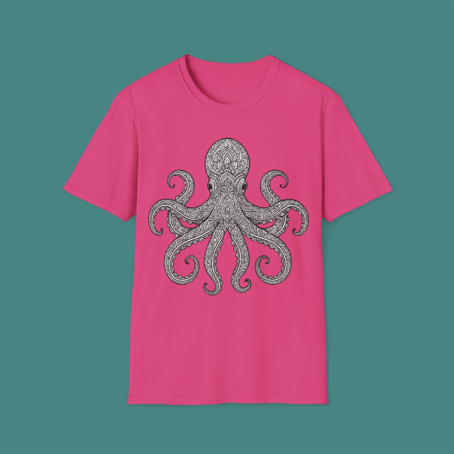 Intricate Mandala Octopus Unisex T-Shirt