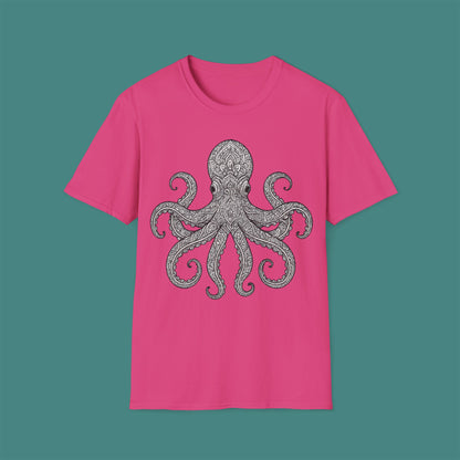 Intricate Mandala Octopus Unisex T-Shirt
