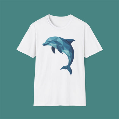 Geometric Polygon Dolphin Unisex T-Shirt